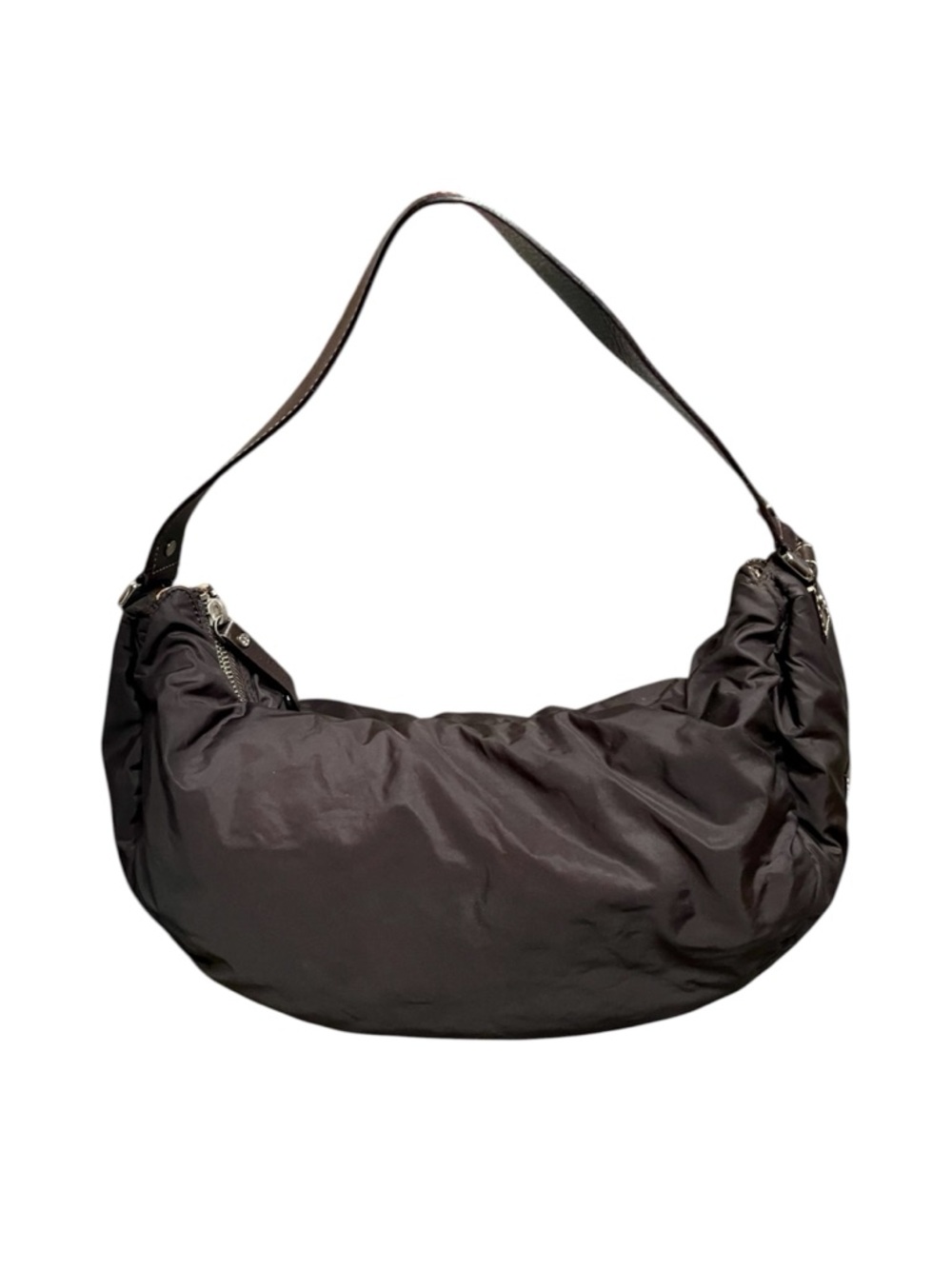 Kate Spade Vintage Espresso Hobo Shoulder Bag Leather Strap & Noel Dot Accents